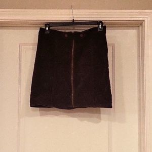 Green corduroy skirt-Blue Spice-13